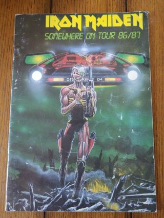 Iron Maiden Somewhere On Tour 86/87 Concert Program 1986