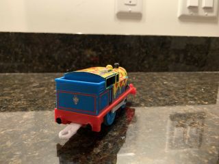 Rare Trackmaster Thomas And Friends Paint Splattered Thomas With Sad Face 2008 3
