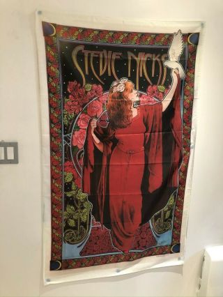 Stevie Nicks White Winged Dove Poster Flag Fabric Wall Tapestry 3x4 Feet Banner