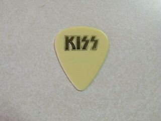 Kiss Bruce Kulick Signature White W/gold Print Crazy Nights Tour Guitar Pick