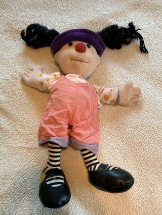 Vintage 20” 1995 Big Comfy Couch Loonette Plush Clown Doll Plush Stuffed Lonette