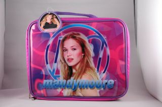 Mandy Moore Official Merchandise Soft Side Plastic Collectible Lunch Box 2001