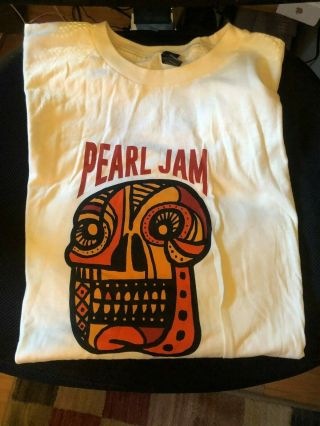 2018 Pearl Jam World Tour 3xl Tribal Skull T - Shirt New/unworn Boston Chicago