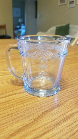 Old Vintage Fire King Oven Glass Sapphire Blue Philbe Coffee Mug D Handle