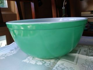 Vintage Pyrex Mixing Bowl 403 Green Primary Colors Made In Usa