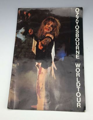 1980s Heavy Metal Ozzy Osbourne Diary Of A Madman World Tour Book Rhodes Rare
