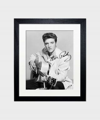 Elvis Presley Signed Autograph Photo Print Framed