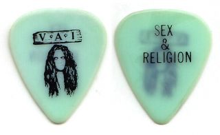 Vintage Steve Vai Signature Green Guitar Pick - 1993 Sex & Religion Tour
