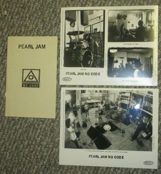 Pearl Jam No Code Press Kit 8x10 Photo Promo Booklet Rare Alternative Nirvana