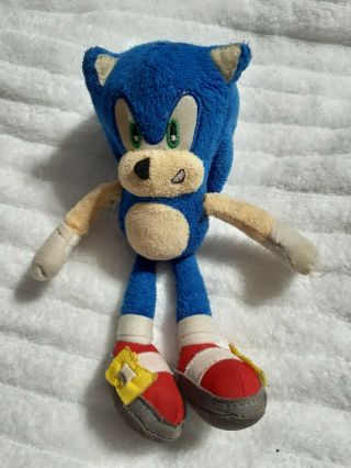 Sonic The Hedgehog.  Official Jazwares Sonic Plush Toy Doll 2009 Light Blue A8