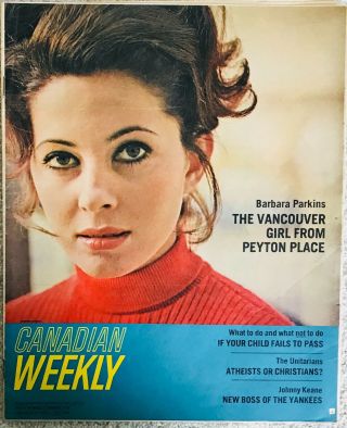 Barbara Parkins 1965 Regional Canadian Star Supplements