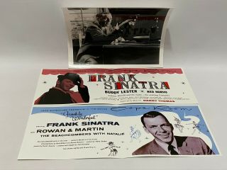 Vintage Frank Sinatra Concert Poster Copa Room & Photo Sands Las Vegas Rat Pack
