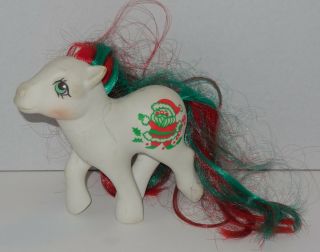 1989 Year 8 My Little Pony Merry Treats G1 Mlp Hasbro Christmas Party Htf Santa
