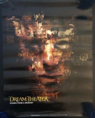 Dream Theater Scenes From A Memory Og Promo Poster Ex Con Never Hung 18x28