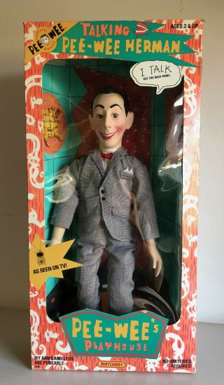 Vintage 1987 Pee Wee Herman 18 " Doll With Box