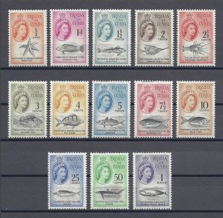 Tristan Da Cunha 1961 Sg 42/54 Fresh Mnh Cat £80