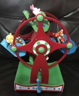 Disney Winnie The Pooh Musical Christmas Ferris Wheel Gemmy Industries