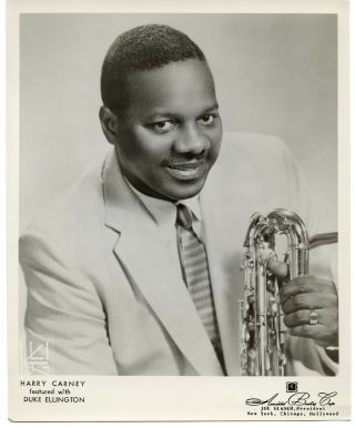 Jazz Saxophonist Harry Carney Orig 1950s 8x10 James Kriegsmann Agency Photograph