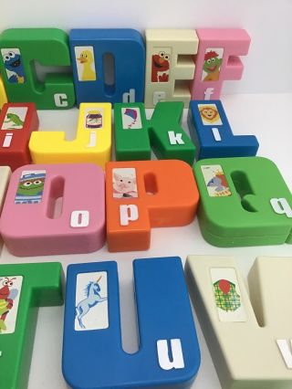 Tyco Sesame Street Alphabet Letters Plastic Learning Toy A - Z Complete Vintage 3
