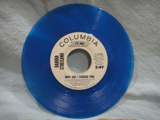 Barbra Streisand Why Did I Choose You Columbia 4 - 43248 Wlp Blue Wax