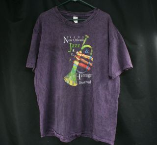 Rare 2003 Orleans Jazz & Heritage Festival T - Shirt Men 