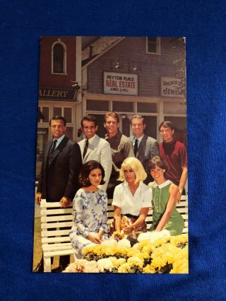 Peyton Place Tv Series,  Color Card,  Cast Facsimile Autographs,  Barbara Parkins