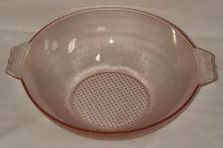 Jeannette Homespun Pink 8 1/4 " Large Berry Bowl