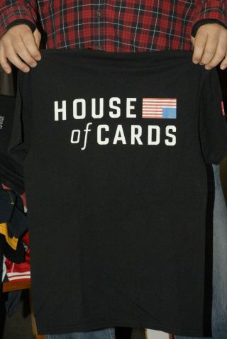 House Of Cards Tv Show Crew T Shirt Medium Nm - Netflix Find Chef Kevin Spacey