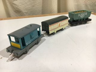 Thomas And Friends Trackmaster Trucks (ore Car,  Refrigerated Car And Brake Van)