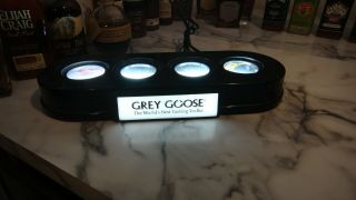Grey Goose Vodka 4 Bottle Light Display For Bar Top