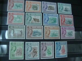North Borneo Complete Stamps Set,  1961 Mnh Queen Elisabeth,  Formerly Colonie