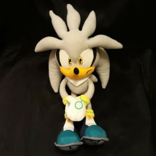 Silver Sonic The Hedgehog 13 " Plush Doll Ge Great Eastern Sega