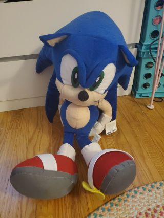 3 Foot Sonic The Hedgehog Plush Large - Sonic - Sega - Toy Network