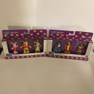 Vintage 1998 Mattel Fisher Price Disney Winnie Pooh Figure Pvc Set Complete 2 Pk
