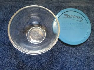 Vintage Pyrex Clear Smooth Glass Mixing Bowl & Lid 3 Cup 750 Ml 7401