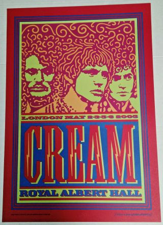 Eric Clapton Cream Royal Albert Hall Reunion2005 Poster