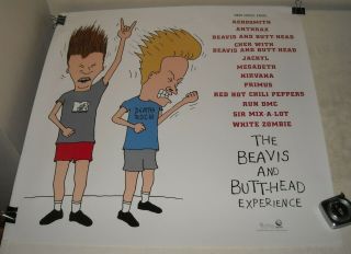 Rolled 1993 Geffen Records Mtv The Beavis And Butt - Head Experience Promo Poster