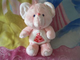 13 " Plush Vintage Lotsa Heart Elephant Care Bear Cousin Baby Boy Girl 1980s Toy
