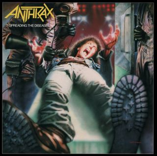 Anthrax Spreading The Disease Banner Huge 4x4 Ft Tapestry Fabric Poster Flag Art