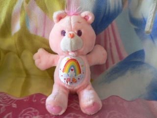 13 " Vintage Environmental Pink Rainbow Cheer Care Bear Baby Boy Girl Plush Toy