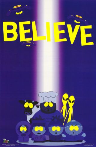 Poster : Tv: Cartoon: South Park - I Believe In - 3428 Rap5 B