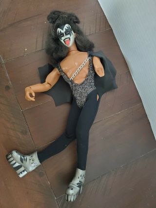 Vintage 1977 Mego Kiss Doll Gene Simmons Aucoin Broken Leg Missing Arm