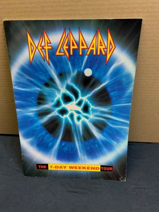 Def Leppard Concert Program Tour From The 1992 7 - Day Weekend Tour