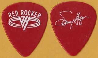 Van Halen 1986 Concert Tour Sammy Hagar Signature Guitar Pick 5150 Red Rocker