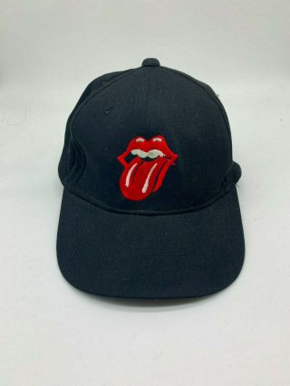 Vintage 90s Rolling Stones Voodoo Lounge Tour Black Brockum Snapback Concert Hat