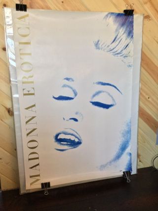 Madonna - Erotica (vintage 1992 Sire Records Album Art Promo Poster) Sexy