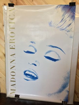 Madonna - Erotica (Vintage 1992 Sire Records Album art Promo Poster) Sexy 2
