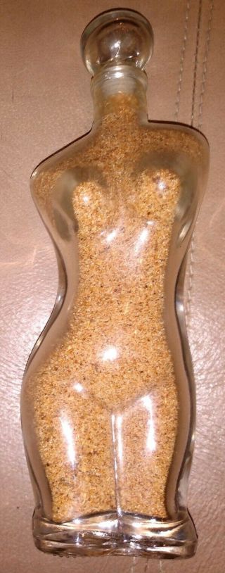 Vintage " Nude " Spice Container / Glass