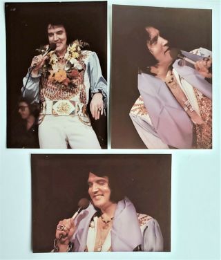 Elvis Presley - 3 Concert Photos - Phila.  Pa 6 - 28 - 76 & Richmond,  Va