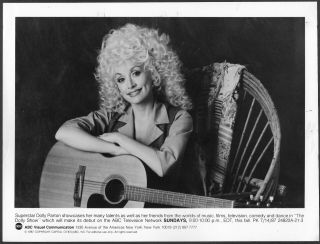 Dolly Parton 1980s Abc Tv Promo Photo The Dolly Show Country Music
